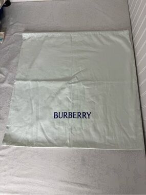 Large Burberry Cotton Dust Bag with Felt Liner